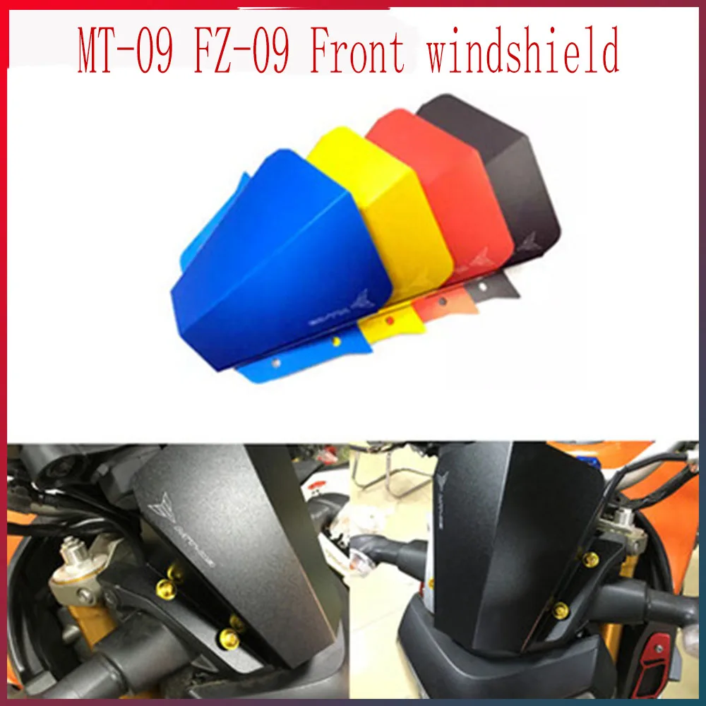 

Motorcycle CNC Front Windshield Windscreen Airflow Wind Deflector For Yamaha FZ09 MT 09 FZ-09 2014-2019 MT09 MT-09 FZ 09