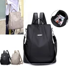 Женский рюкзак портативный с защитой от кражи, повседневный нейлоновый вместительный ранец для девушек, школьный портфель на плечо, популярная модная сумка-тоут для покупок