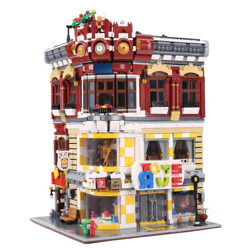 DHL 01006 город архитектура игрушка и книжный магазин набор строительные блоки