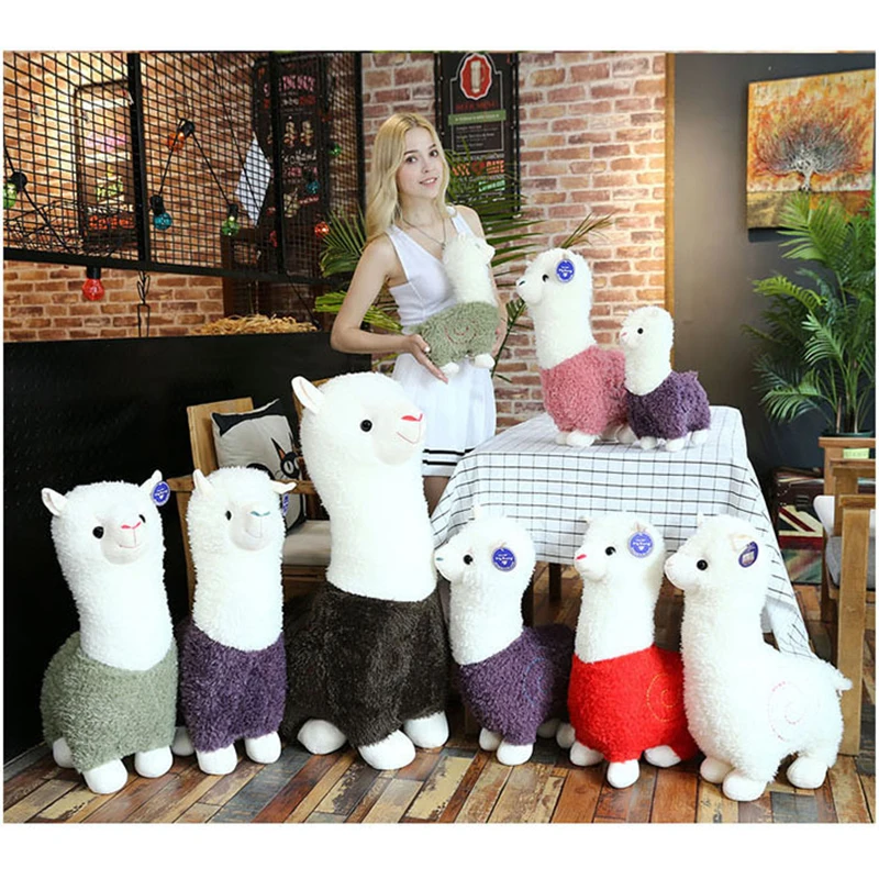 28-65 см Kawaii Альпака плюшевая игрушка в виде животного мягкая набивная лама куклы