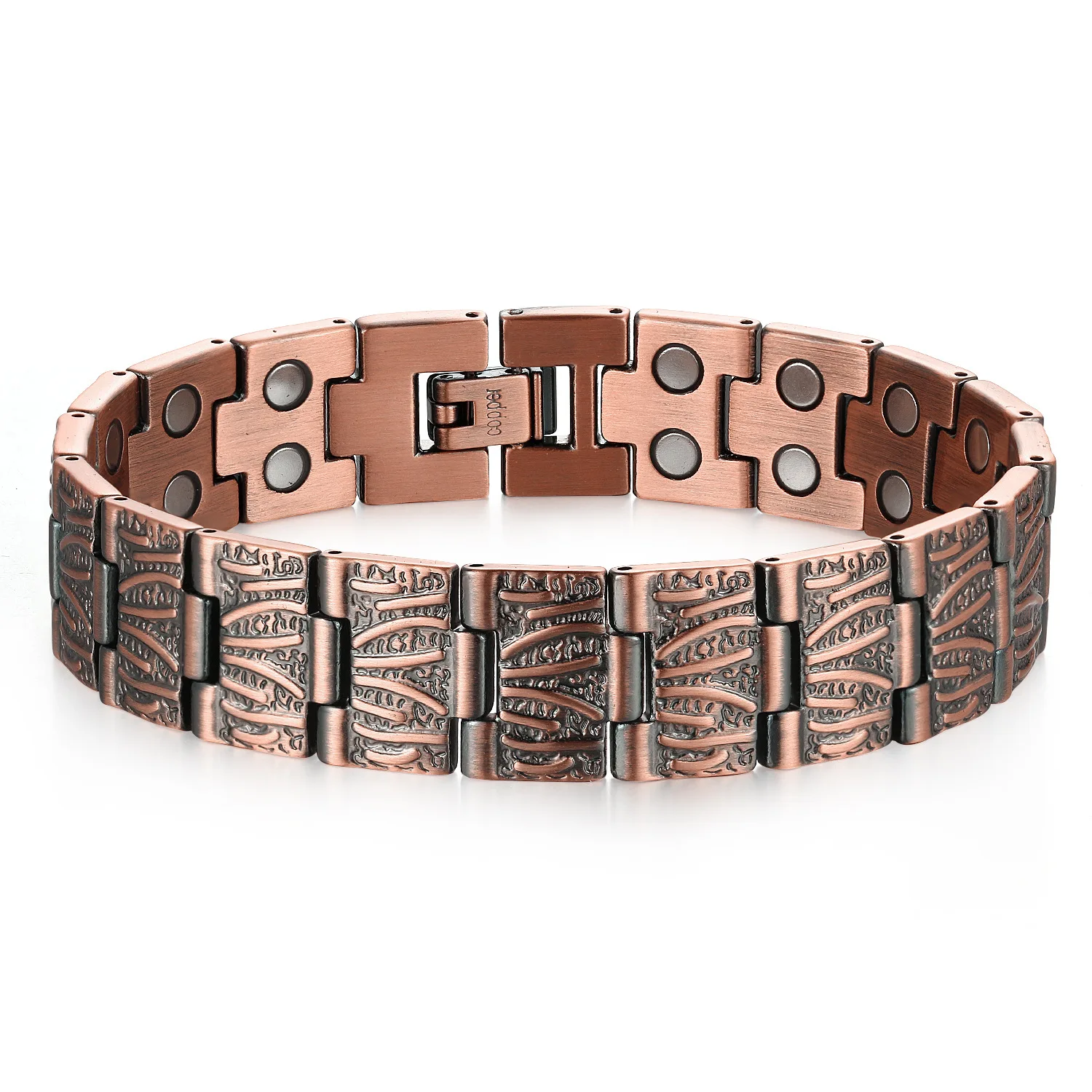 WOLLET Ювелирные Изделия из коллекции &quotкрасное Медь магнит Ретро Браслет