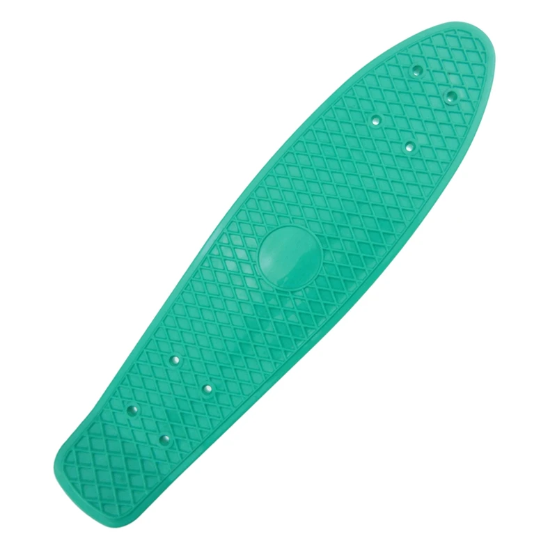 

22.5X 6 Inch Skateboard Plastic Fish Banana Skating Board Decks for Outdoor Sport Fish Board Non-Slip Deck Light Green