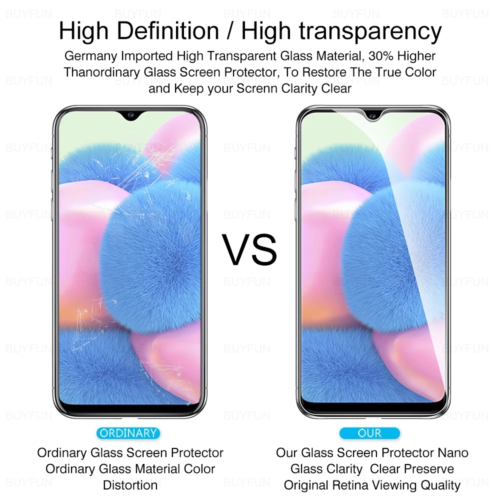 3 шт. защитное стекло 9h для samsung a20s a30s a20 20