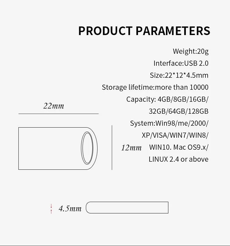 Мини-usb флеш-накопитель с логотипом на заказ 1 ГБ 2 4 8 16 32 64 128 0 30 шт. металлический usb