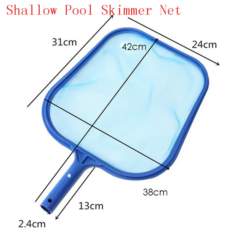 Shallow Net Скиммер для бассейна, сетка для рыбы, пруда, Листьев, для мусора, скиммер, грабли, сетка, профессиональный инструмент для очистки, для бассейна, скиммер, сетка, рама, сетка - Цвет: Shallow Net