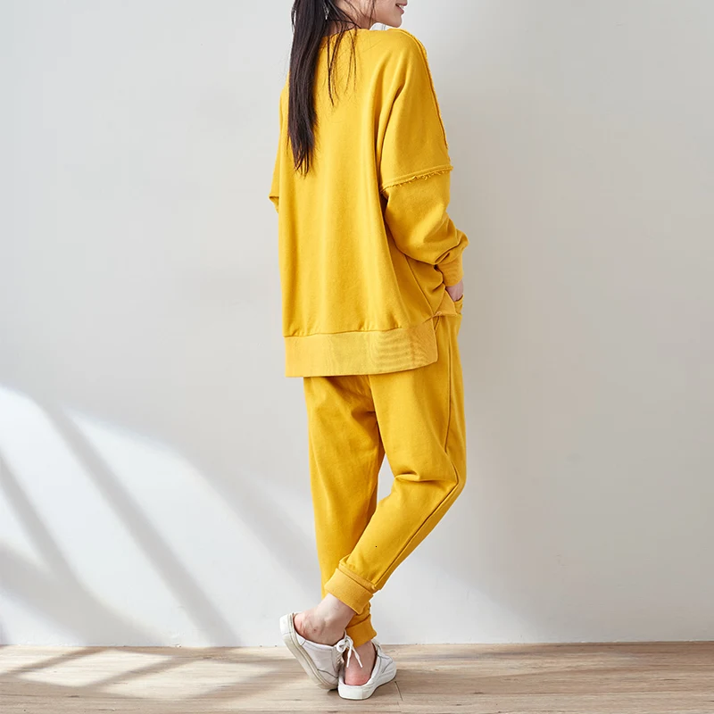 Комплект спортивной одежды для женщин трендовый весенне-осенний комплект из 2