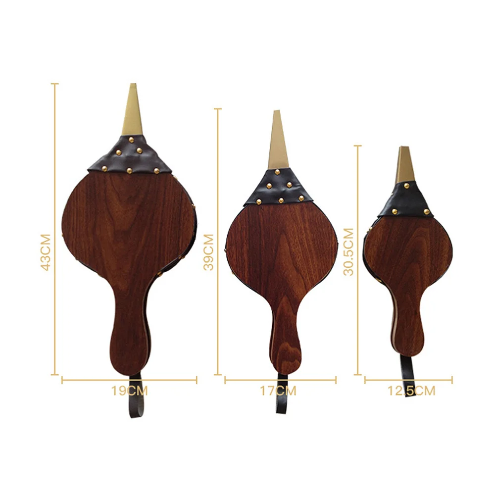 

Manual Wood Blower Bellow Fireplace Fire Bellows Barbecue Supplies for Fireplaces BBQ (Large Size)