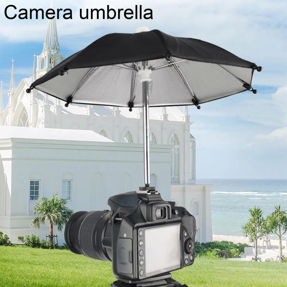 

DSLR Camera Umbrella Universal Hot Shoe Cover Photography Accessory Camera Sunshade Rainy Holder for Canon