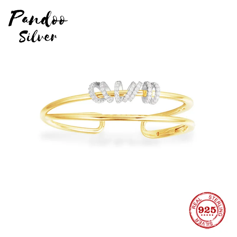 Модные очаровательные стерлингового серебра копия 1:1 желтое Серебряно-набор