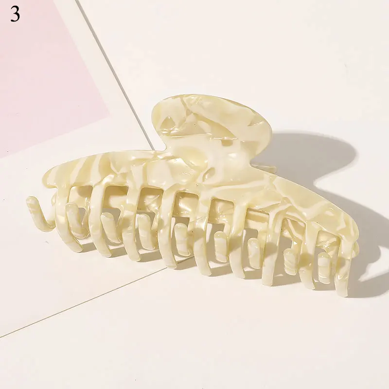 

Large Hair Claws Geometric Barrette Acetate Leopard Print Acrylic Hairpins Hollow Hair Clip Women Girls Hair Accessories