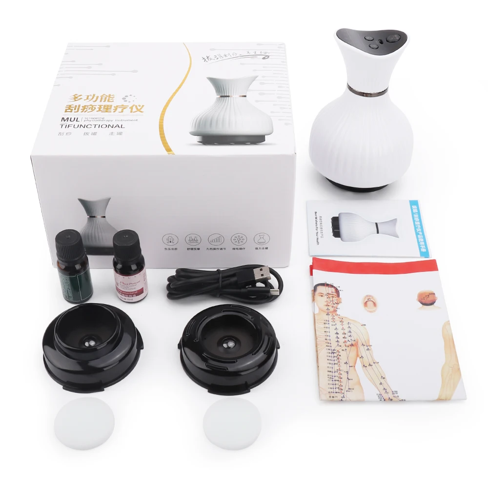 

Electric Gua Sha Instrument Detoxification Massage Health Whole Body Dredging Meridian Brush Cupping Electric Physiotherapy Tool