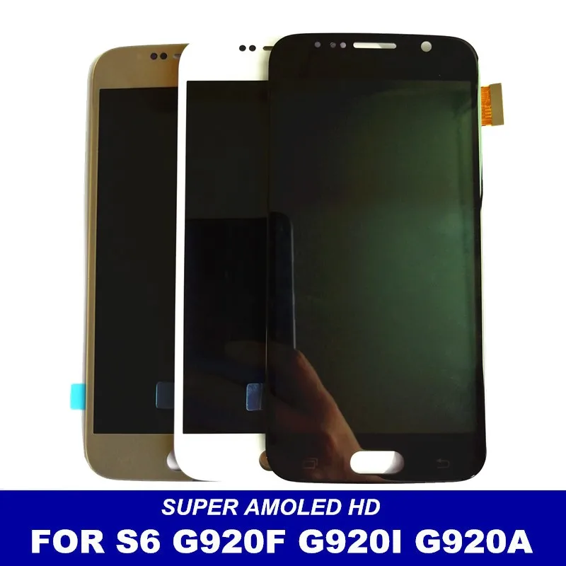 100% тестирование AMOLED для samsung Galaxy S6 G920 G920i G920P G920F G920V G920A ЖК дисплей Дисплей +