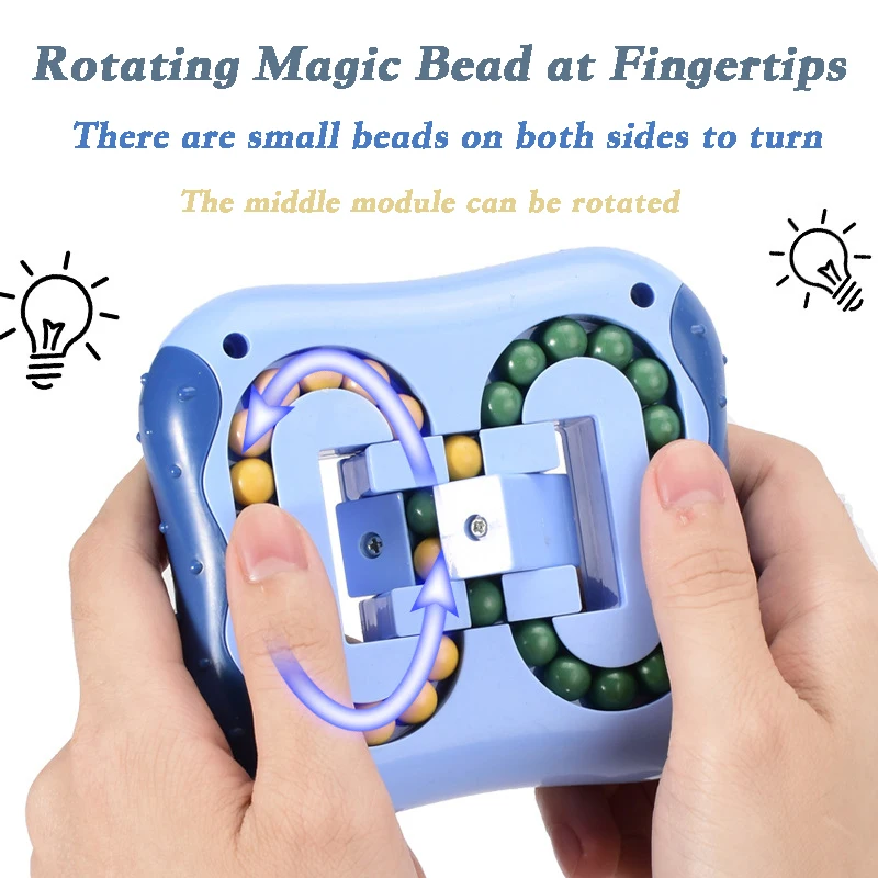 

Spinning Magic Beans Antistress Cube Toys Anxiety Fidget Anti-stress Box Autism Hand Figet Toy Simple Dimple for Children Ball