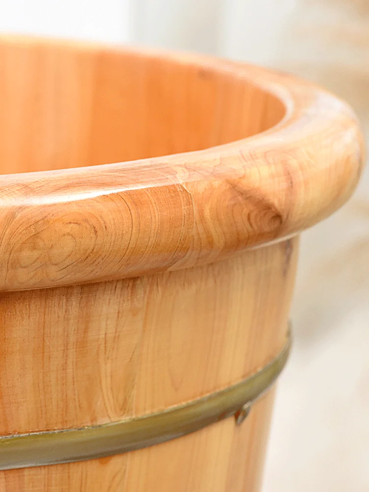 

Wooden barrel foot bath barrel wooden foot tub solid wood foaming basin wooden barrel household small wooden barrel tub footbath