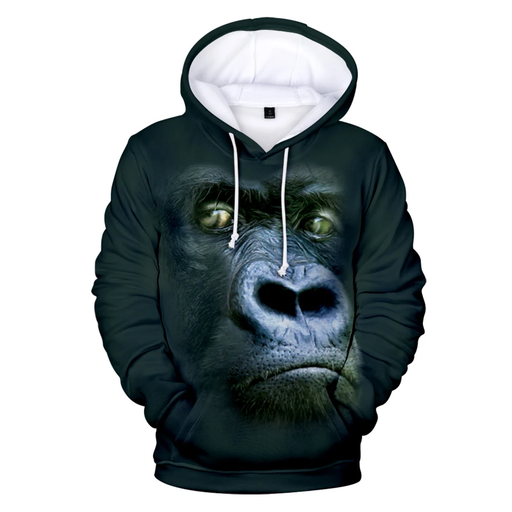 

Animal Hoodies Sweatshirts Print Orangutan 3D Tiger Lion Hoodie Men's Women's Casual Cartoon Hooded Fashion Sweatshirt Clothing