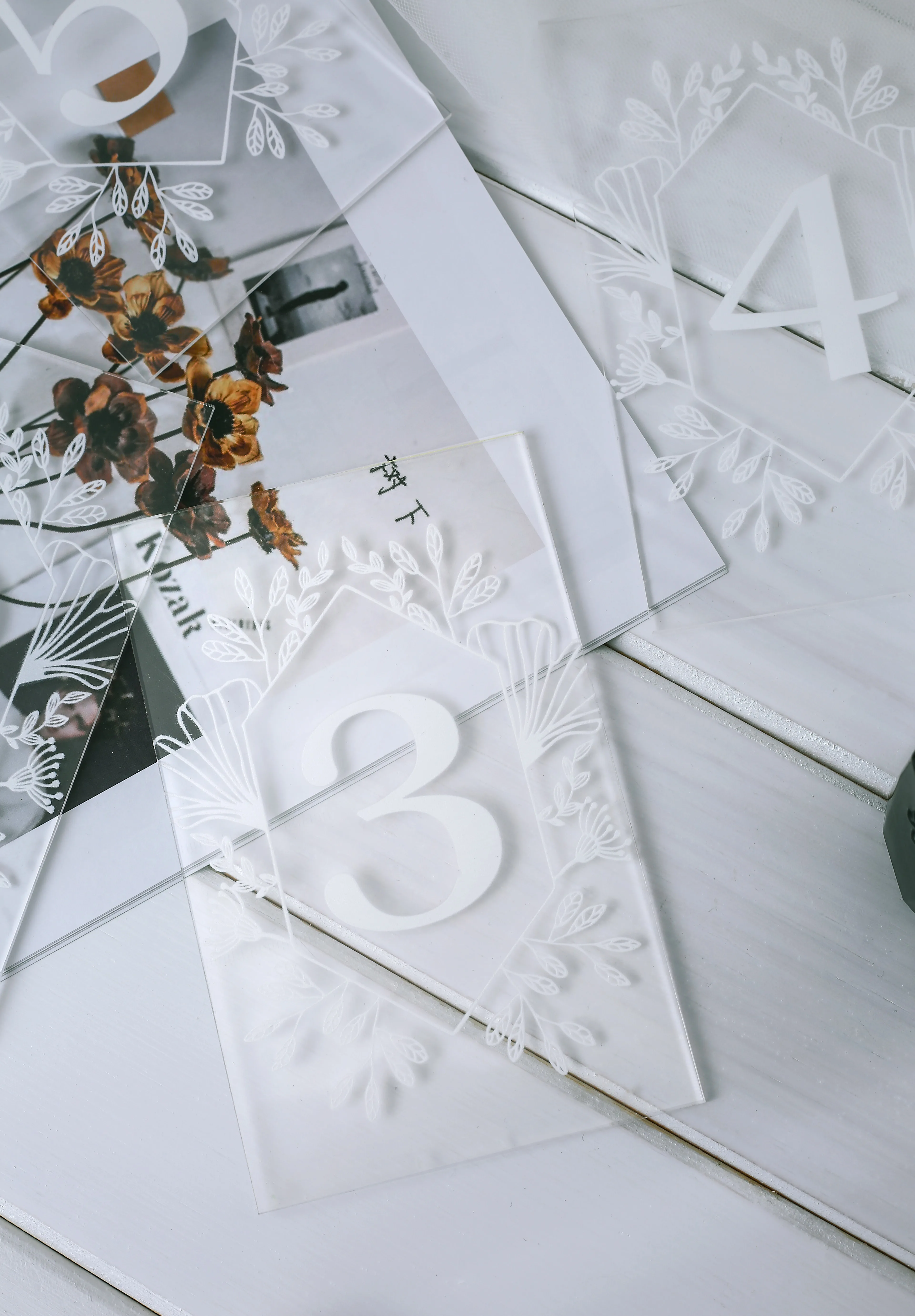 Пользовательский Прозрачный Акриловый дневной знак венок неподключенный