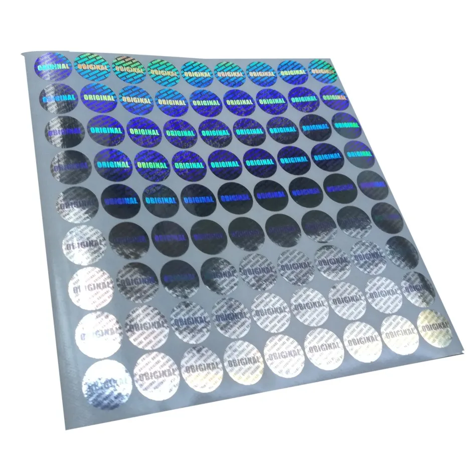 Голографическая наклейка круглое одноразовое использование оригинальная