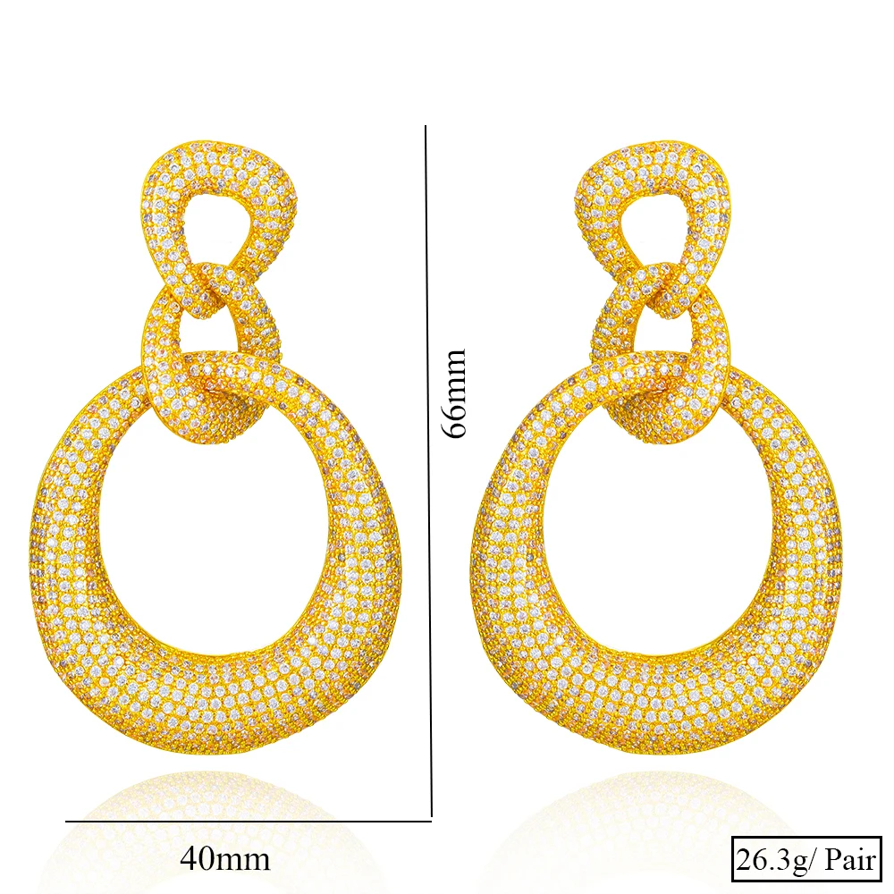 

missvikki 66mm Brand Luxury Big Round Pendant Earrings Gorgeous Shiny Women Girl Bridal Noble Gift High Quality 2020 New Design