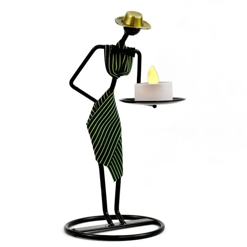 Креативные Новые подсвечники в западном стиле этикет официанта модные мягкие