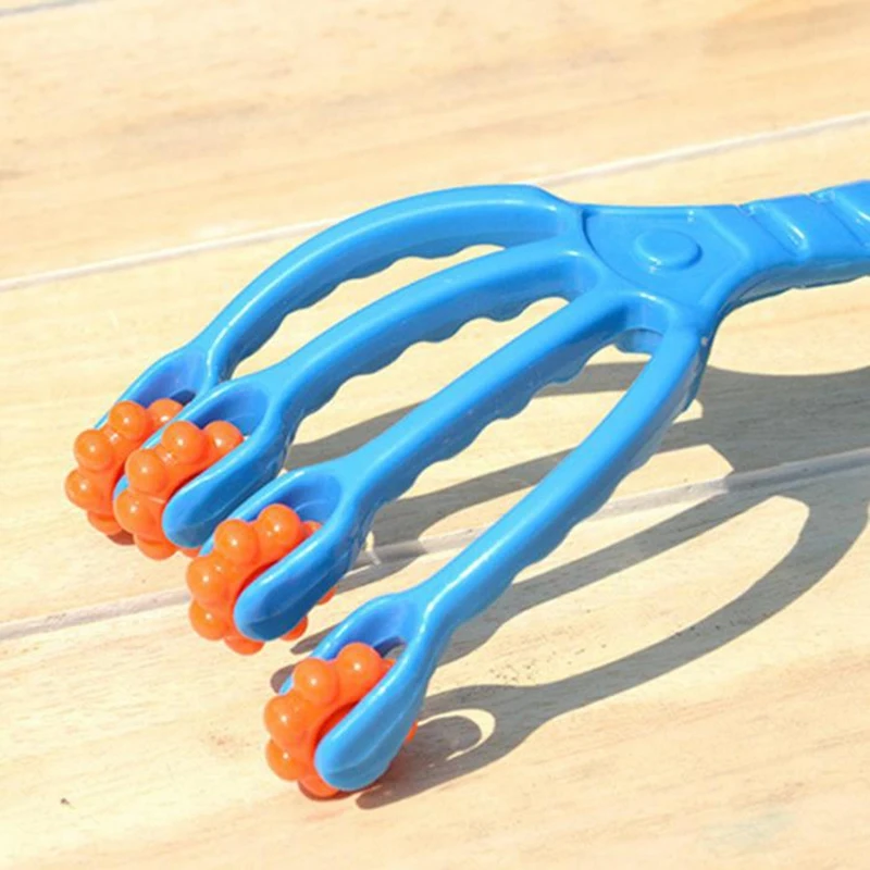 4 пальца массажер роликовый пластиковый для тела снимает усталость бедер и