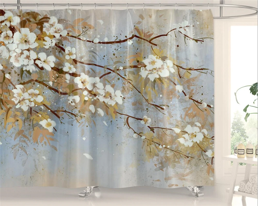 

beibehang room decor New hand-painted retro flower plum blossom new Chinese TV children background wallpaper home decoration