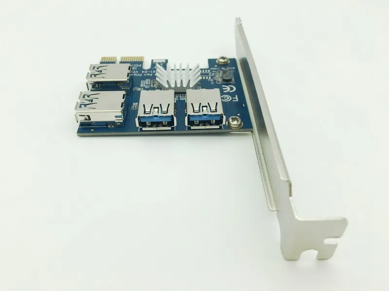 Новый Riser Card USB 3 0 PCI-E 1x до 16x слот PCIE адаптер 1 4 для графической видеокарты Bitcoin Miner |