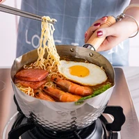 japanese style snow pan non stick 304 stainless steel milk pan food supplement pot instant noodle pot 18cm