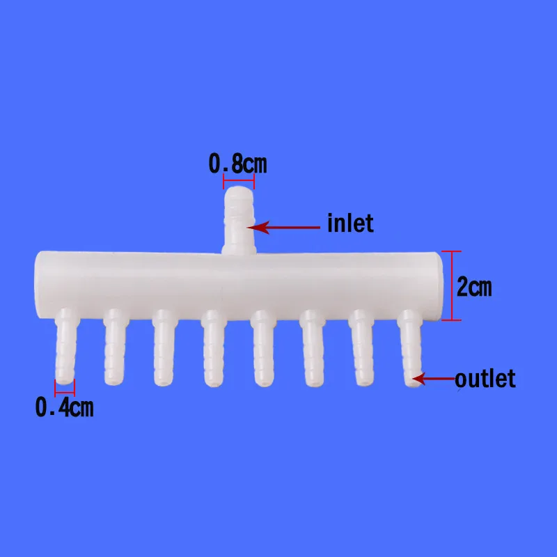 1Pc 4 5 8 12 Way Plastic Aquarium Air Splitter Flow Divider Control Valve Switch Inline Manifold Taps Pump Accessories | Дом и сад