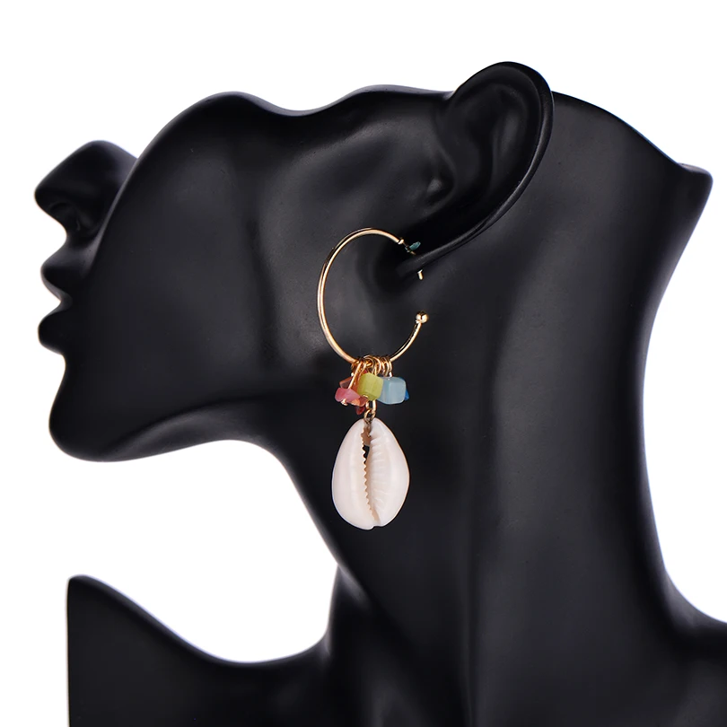 2019 новейшая натуральная морская раковина Висячие серьги для женщин модный