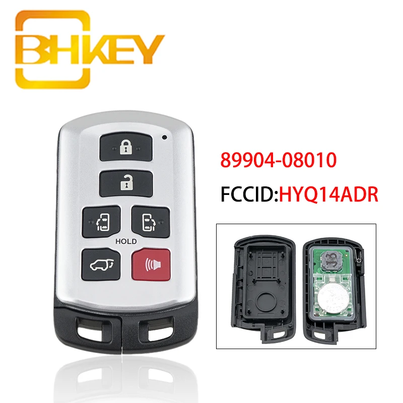 

BHKEY HYQ14ADR Smart Car Key for Toyota Sienna 2011-2020 Keyless Entry Remote Key 89904-08010 314.3mhz