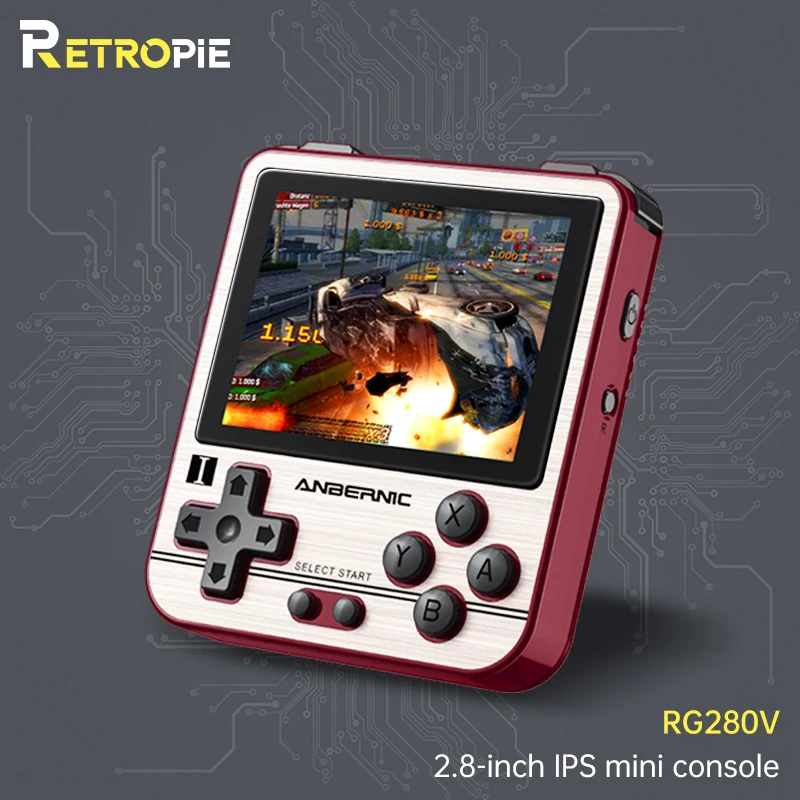 

Игровая консоль Retropie ANBERNIC RG280V, 2,8 г-15000 игр, 280 дюйма, IPS экран, портативная мини-консоль Ретро, подарок для детей, в