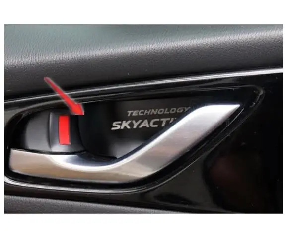 Автомобильная наклейка из алюминиевого сплава внутренняя дверная ручка чаша на