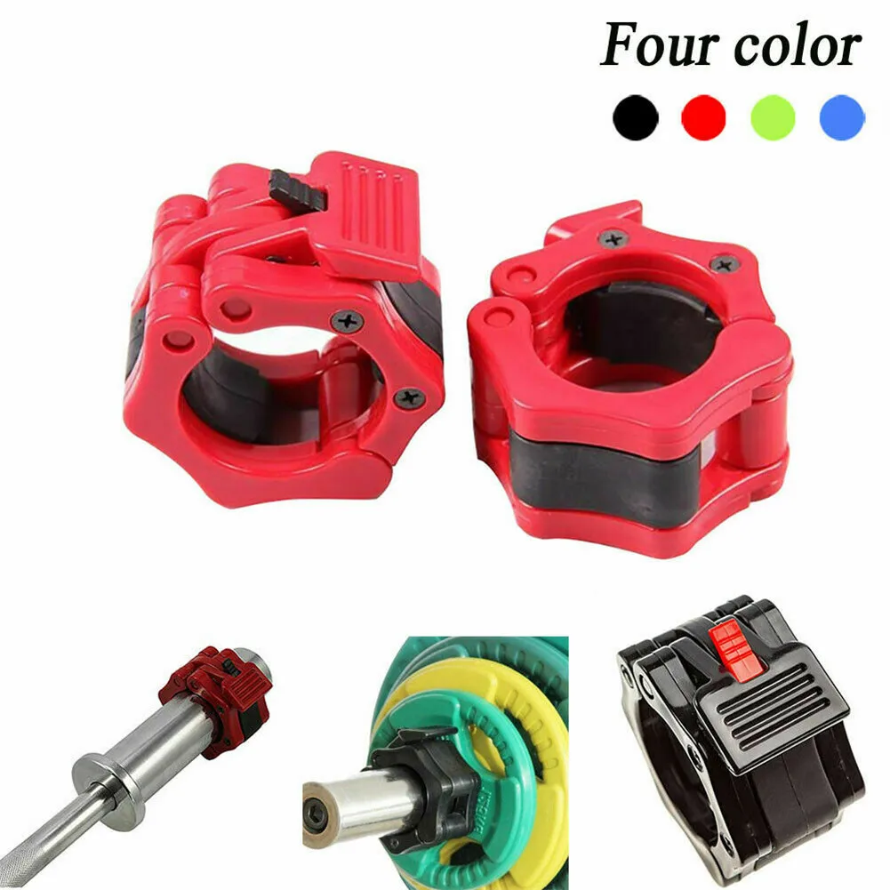 

1 Pair Barbell Clamps Dumbbell Bar Weight Spinlock Collars Training for Fitness ASD88
