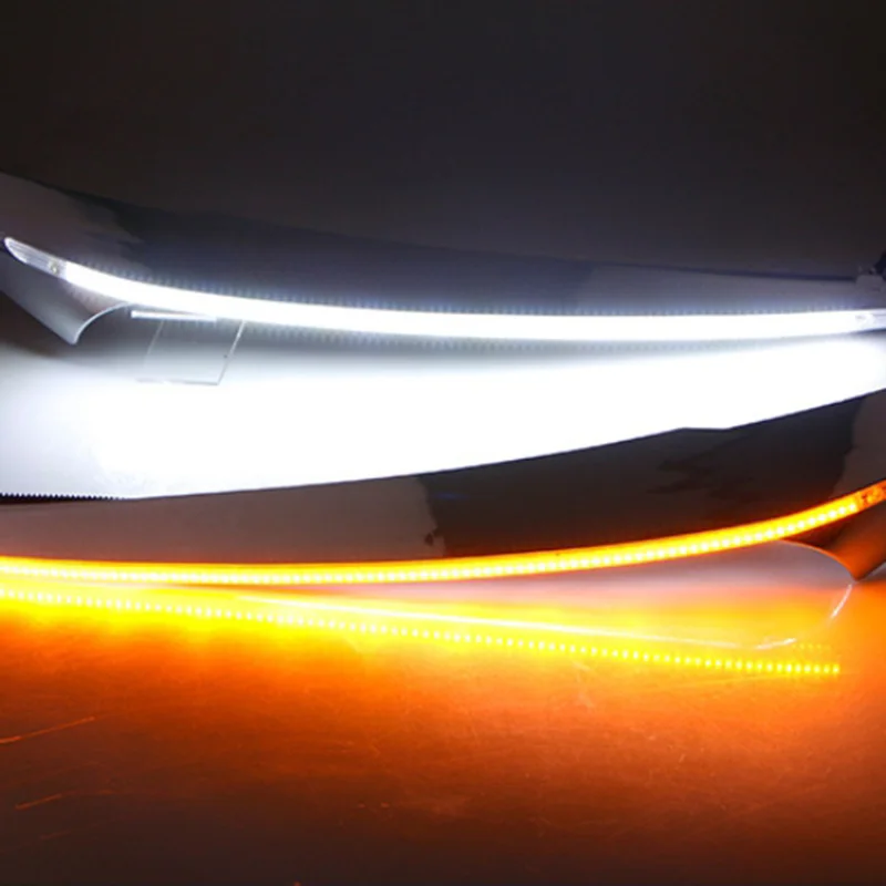 Автомобильный головной светильник бровей украшения желтый указатель поворота