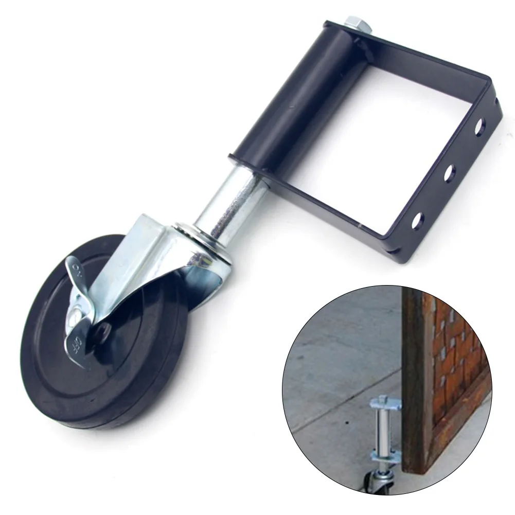 

Practical Home Universal Shock Absorption Durable With Brake For Rails Farm Easy Install Spring Swivel Gate Caster Door Wheel