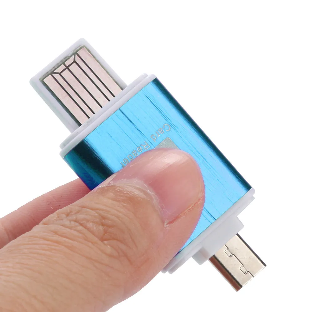 Портативный 2 в 1 USB считыватель карт памяти Micro SD OTG флеш диск 0 для samsung планшета sony