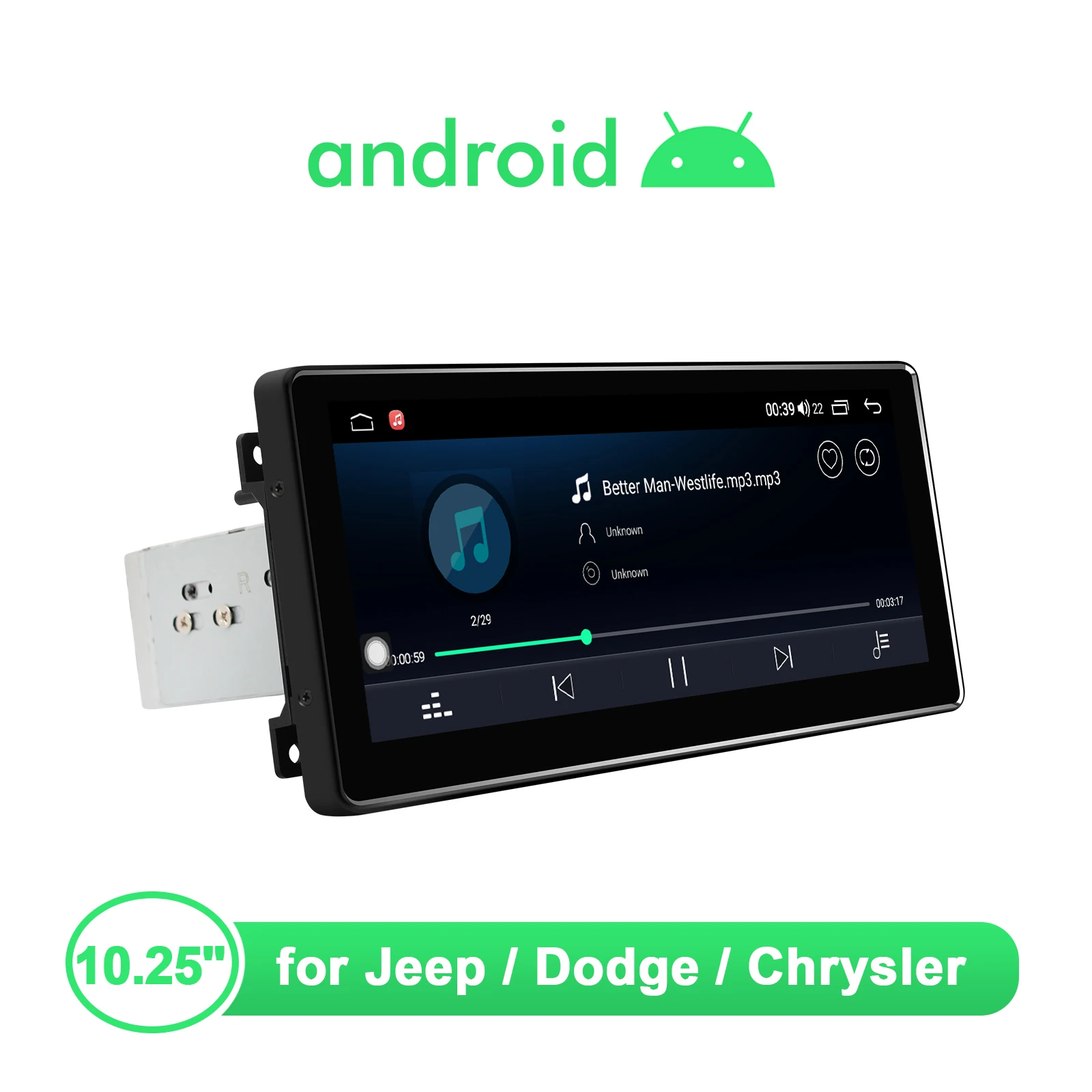 구매 차량용 멀티미디어 플레이어 10.25 인치 헤드 유닛, 안드로이드 10, 라디오 스테레오, 지프 랭글러 무선 카플레이, 안드로이드 오토 스티어링 휠 4G