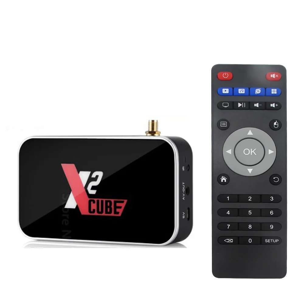 X2 cube Smart Android 9,0 ТВ приставка Amlogic S905X2 2 Гб DDR4 16 Гб rom телеприставка 2,4G/5G WiFi 1000M BT5.0 4K HD медиаплеер X2 pro