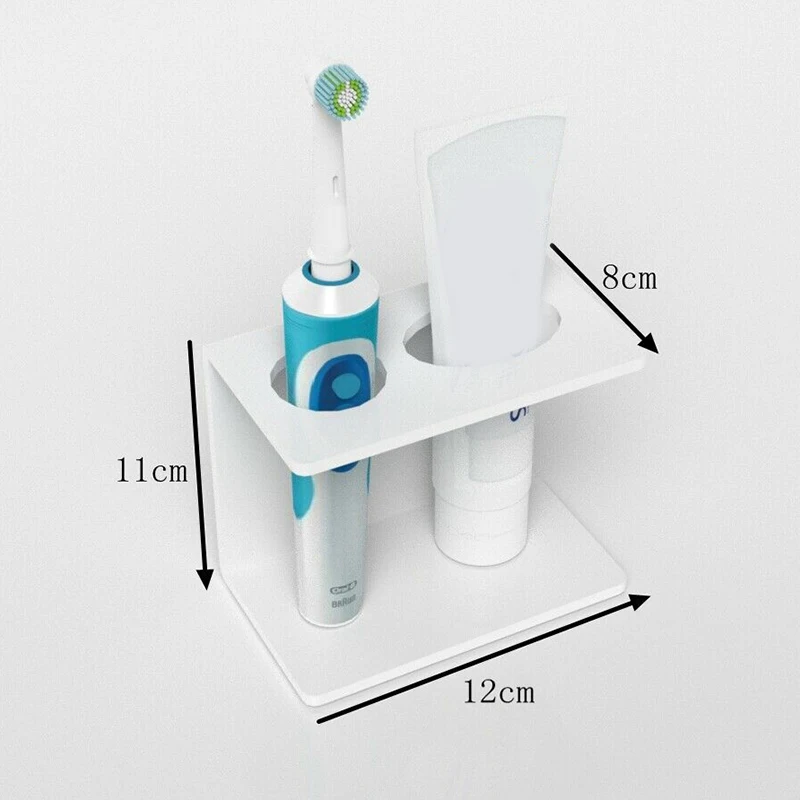 

1/2/3/4/5holes Brush Holder Self For Bathroom Accessories Organizer Electric Toothbrush Holder & Toothpaste Holder Storage Rack