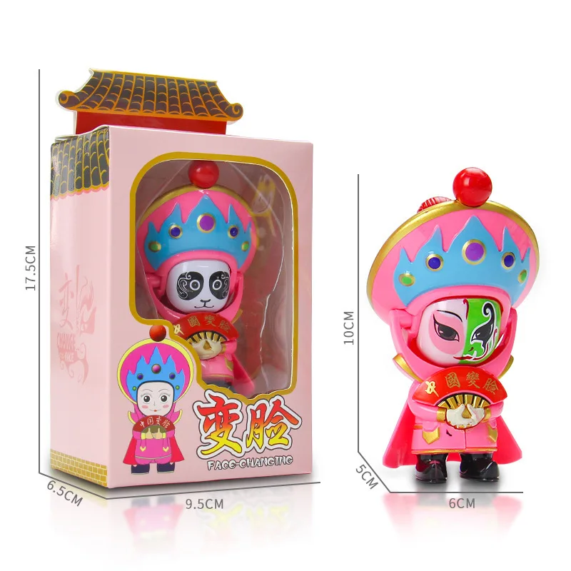 10 см мини креативная Пекинская оперная маска меняющая кукла Китайская