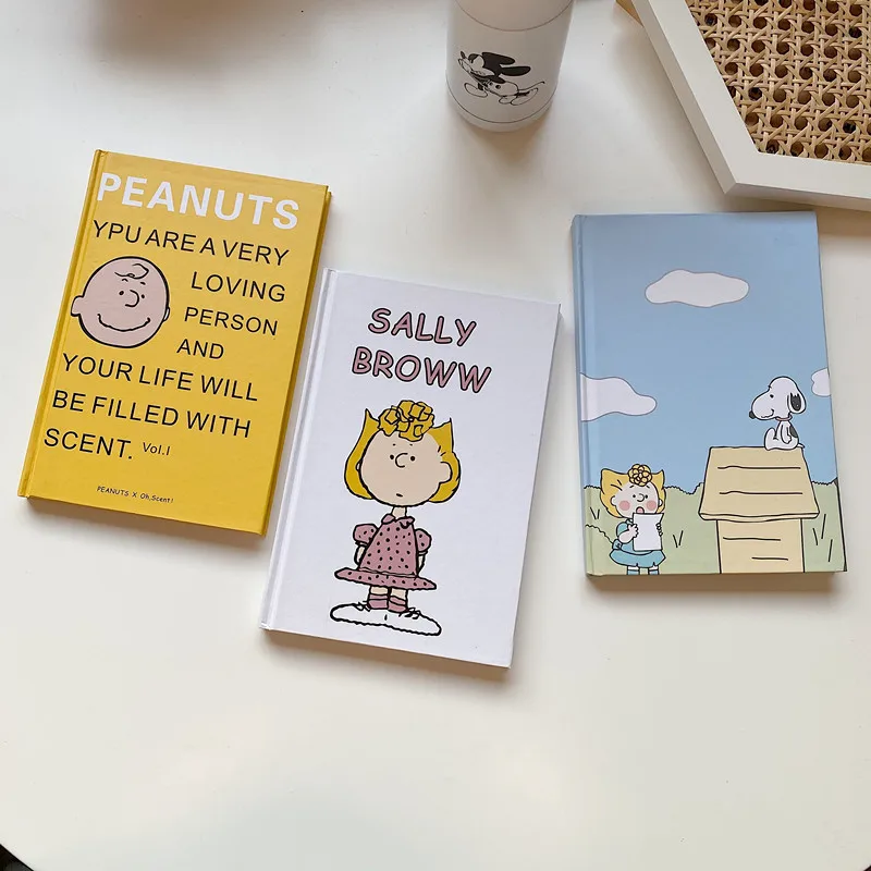 

Blank inner Pages Kawaii Style Cute Cartoon Printed Pattern Notebook Hardcover Account Notepad Diary Student Notebook Planner