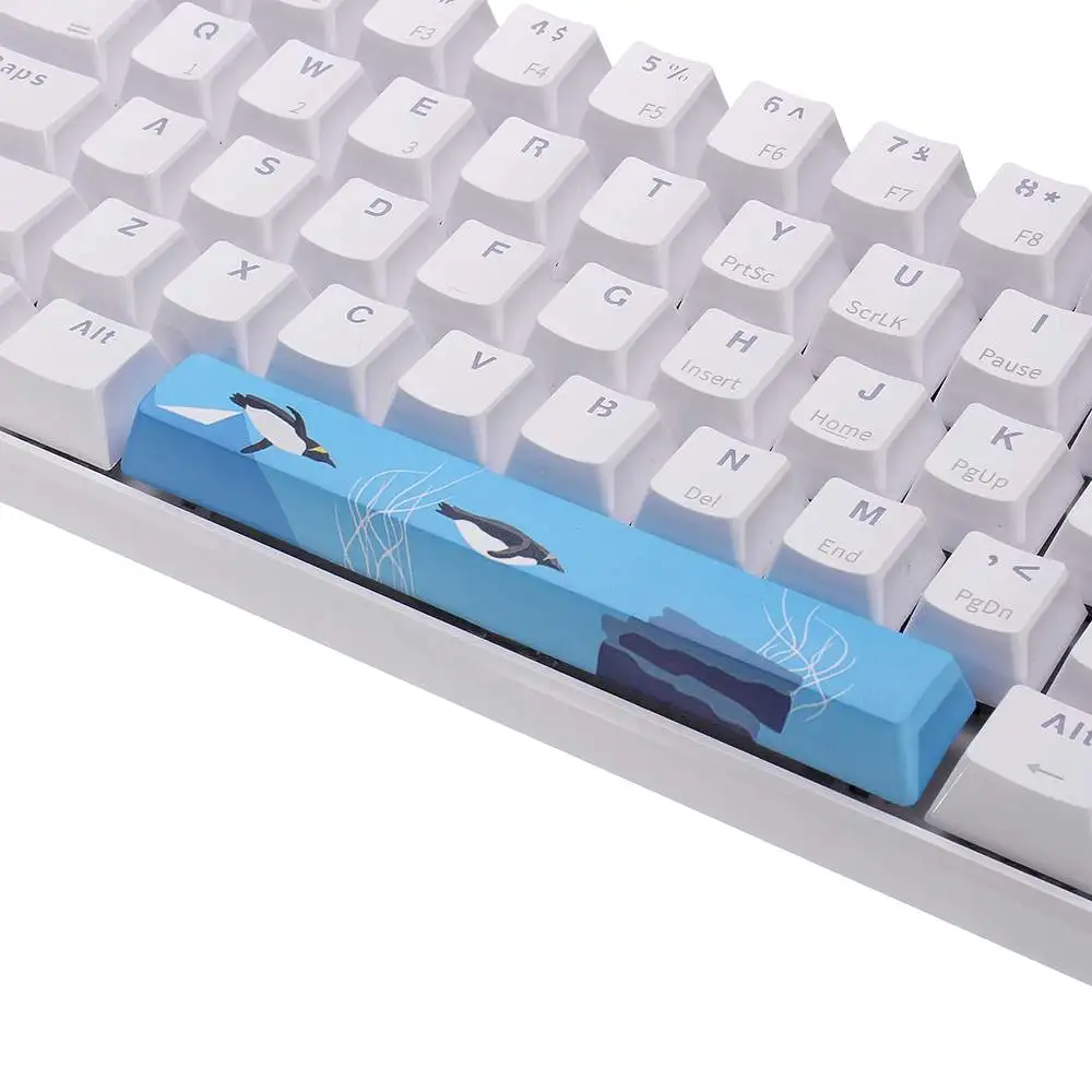 Шестигранный ключ Dyesub PBT OEM профиль пингвина Космический бар клавиатура 6.25U новый