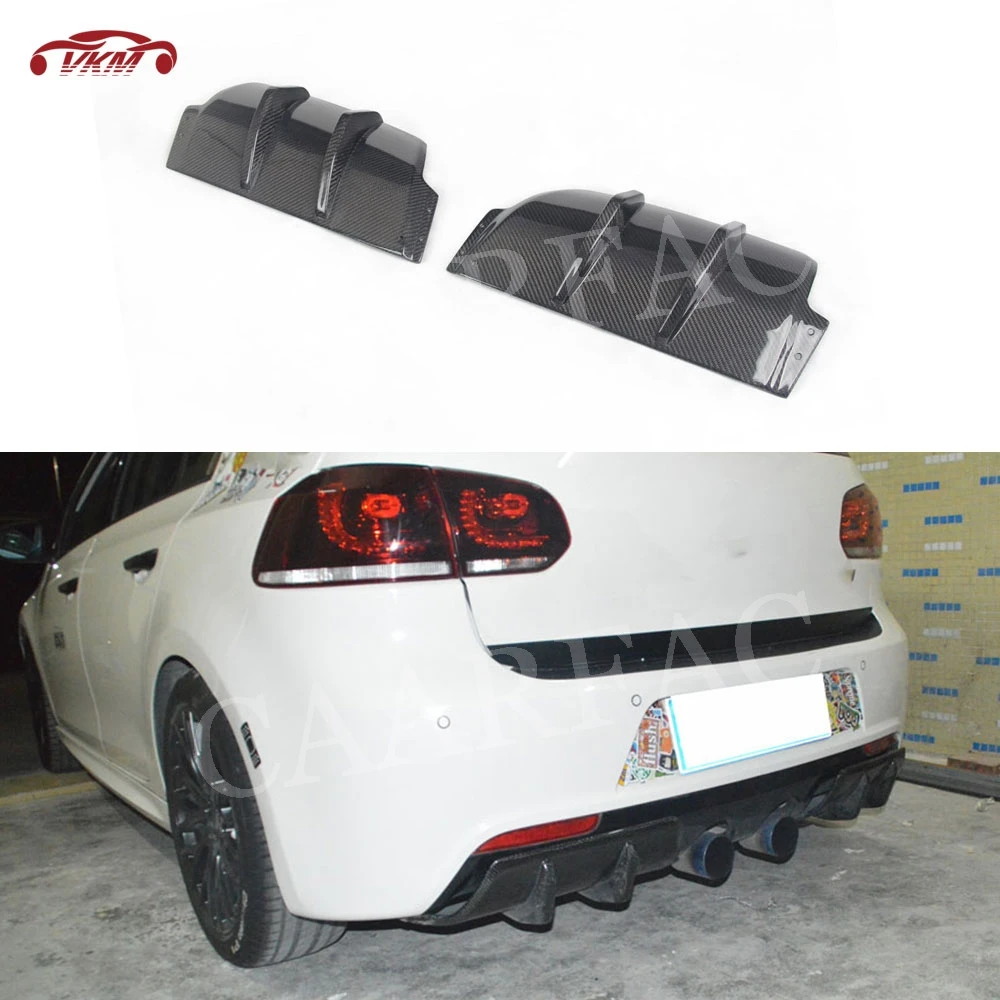 Задний диффузор для губ из углеродного волокна спойлер Volkswagen VW Golf 6 VI MK6 R20 2010 2013 FRP