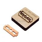 Японские Стальные штампы для рукоделия кожаный бритвенный серьги в виде лезвия образный шаблон для кожевенного ремесла ручной перфоратор