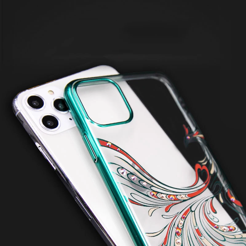 

Premium Elegant Rhinestone Case For iPhone 11 Pro XS MAX X XR Luxury Plated Bling Crystals Slim Hard Protective Phone Case Cover