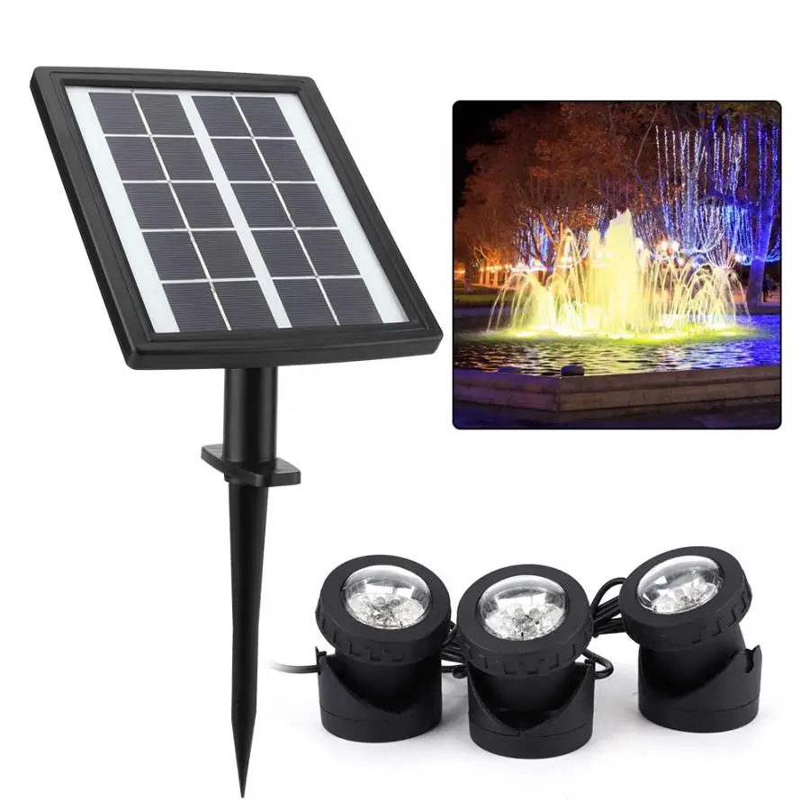 Подводный пейзаж свет 5 V 2 8 W 36LED солнечный проекционный подводный декоративный