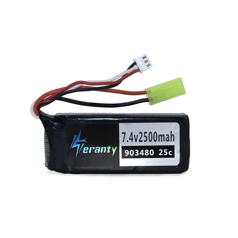 

5Pcs 7.4v 2500mAh Lipo battery for Syma X8C X8W X8G X8 RC Quadcopter Spare Parts 903480 25c 7.4v Battery for 12428 12423 RC Car