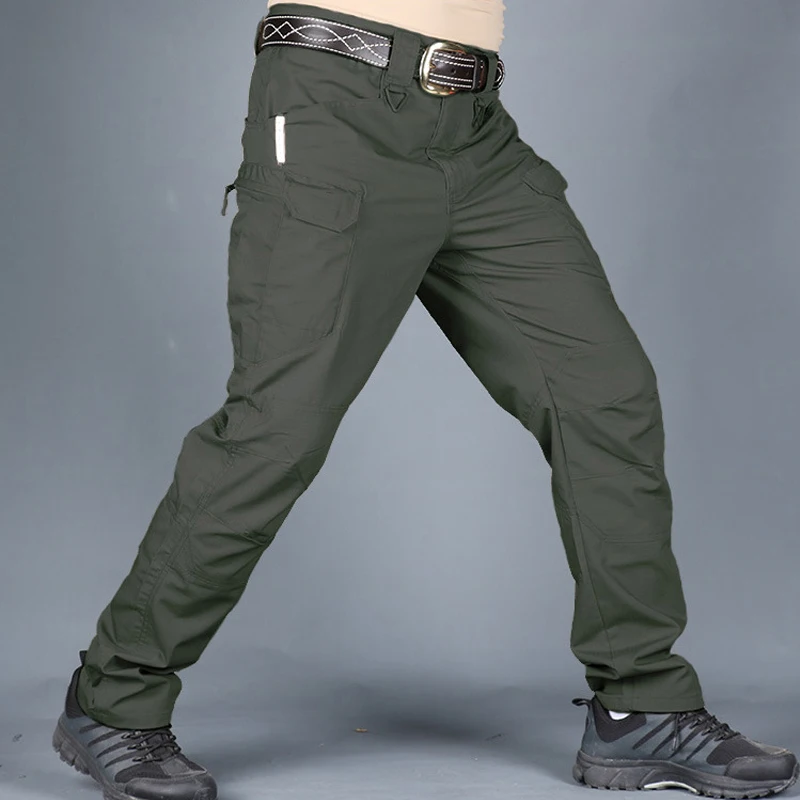 Брюки карго мужские уличные военные повседневные Джоггеры со множеством