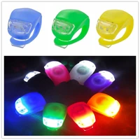 silicone bicycle bike head front rear light bike wheel lights mtb cycling waterproof safety led lamp bicycle accessories