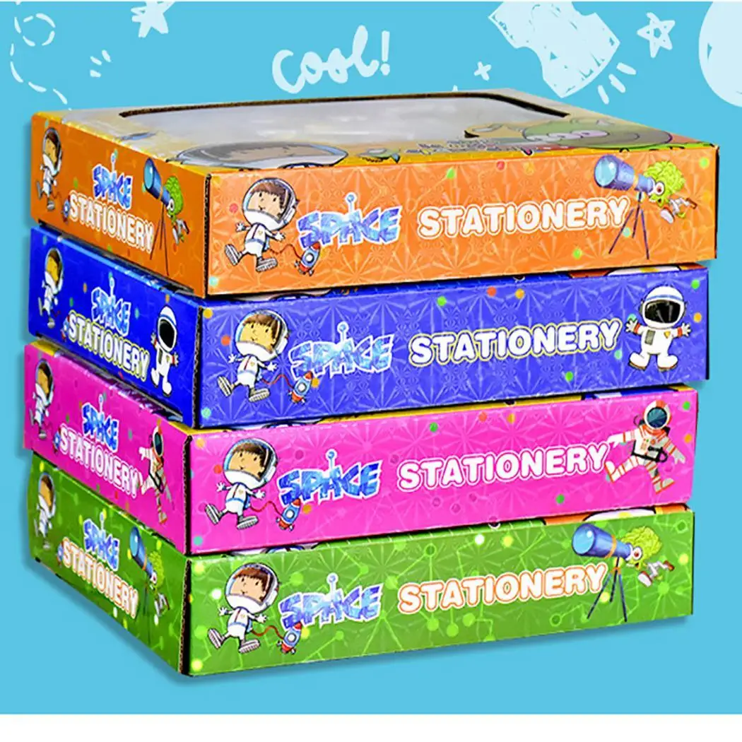 Детский стационарный набор пенал для бутылки с водой синий зеленый розовый